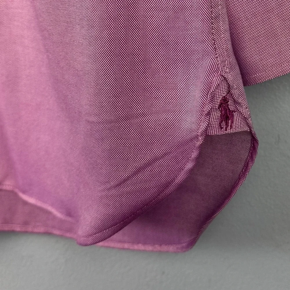 Polo Ralph Lauren Mens 16.5‎ 32/33 Purple Slim Fit Button Up Dress Shirt Pony